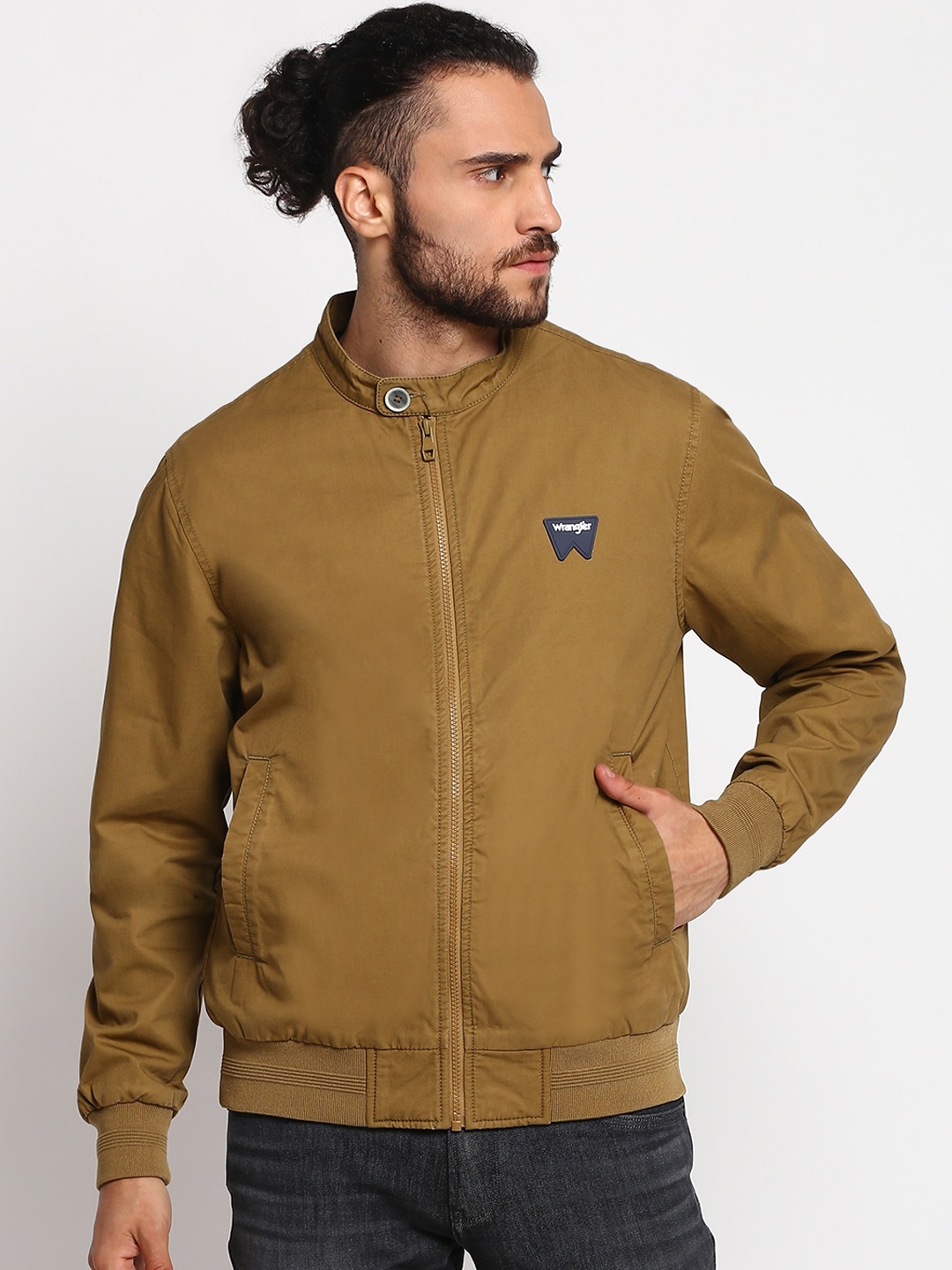 

Wrangler Men Grey Bomber Jacket