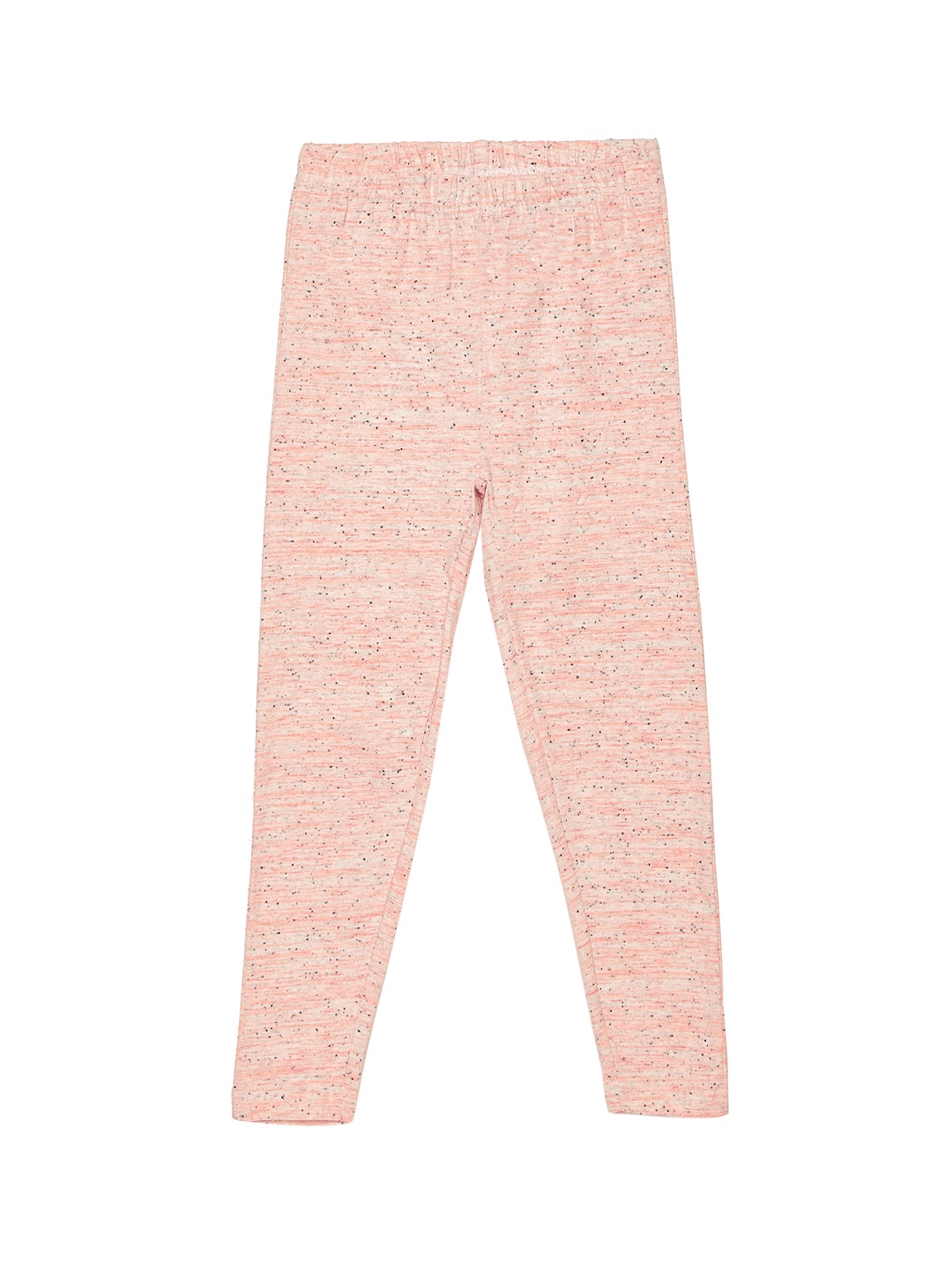 

ZION Girls Peach Colored Full length Heathered Leggings