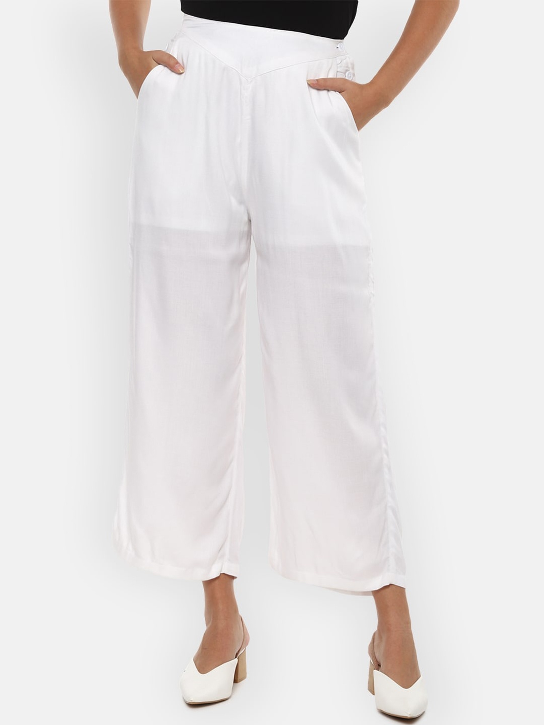 

Van Heusen Woman Women White Culottes Trousers
