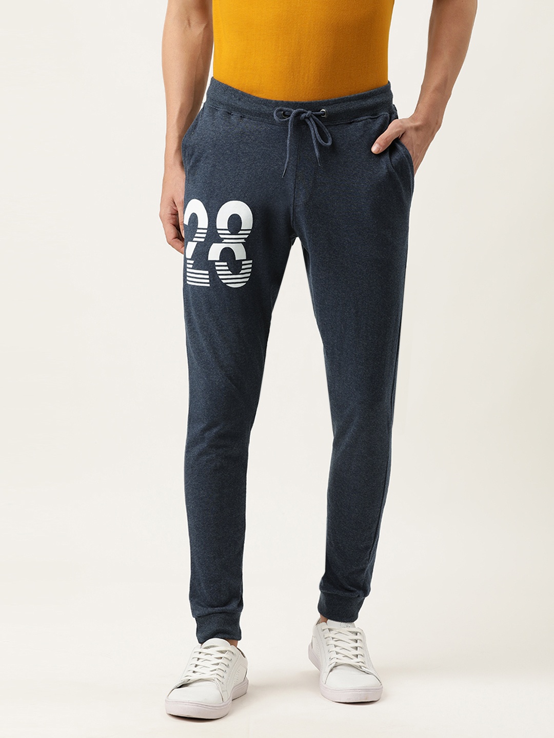 

Urban Dog Men Blue Cotton Knitted Track Pant