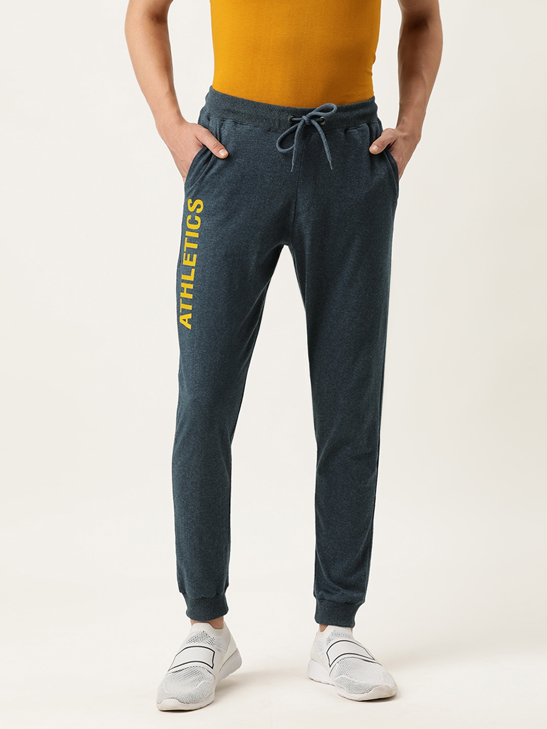 

Urban Dog Men Blue Cotton Knitted Track Pant