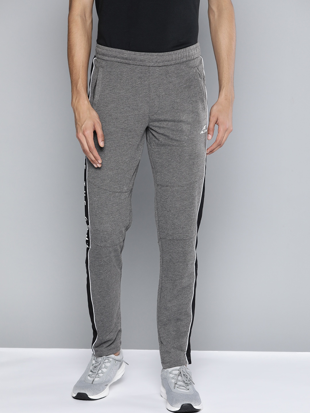 

Alcis Men Grey Melange Track Pants