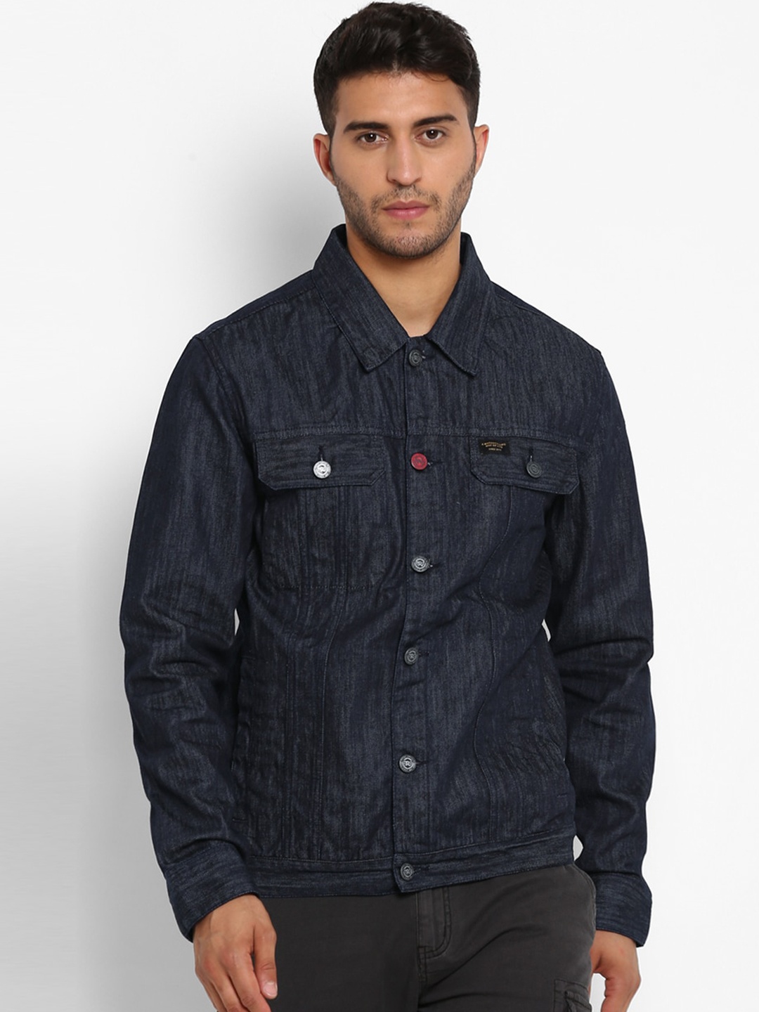 

Royal Enfield Men Blue Denim Jacket