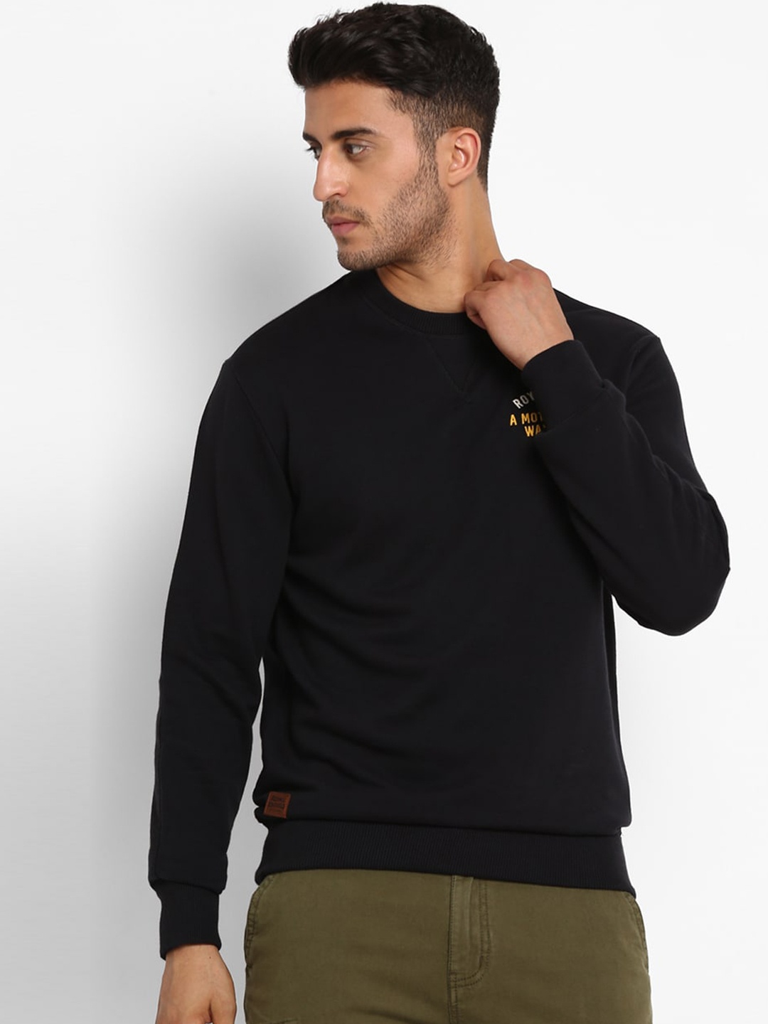 

Royal Enfield Men Black Sweatshirt