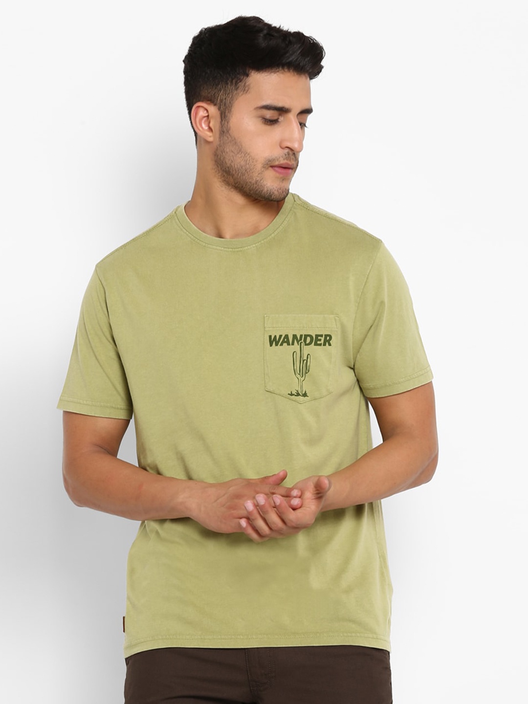 

Royal Enfield Men Green Printed T-shirt