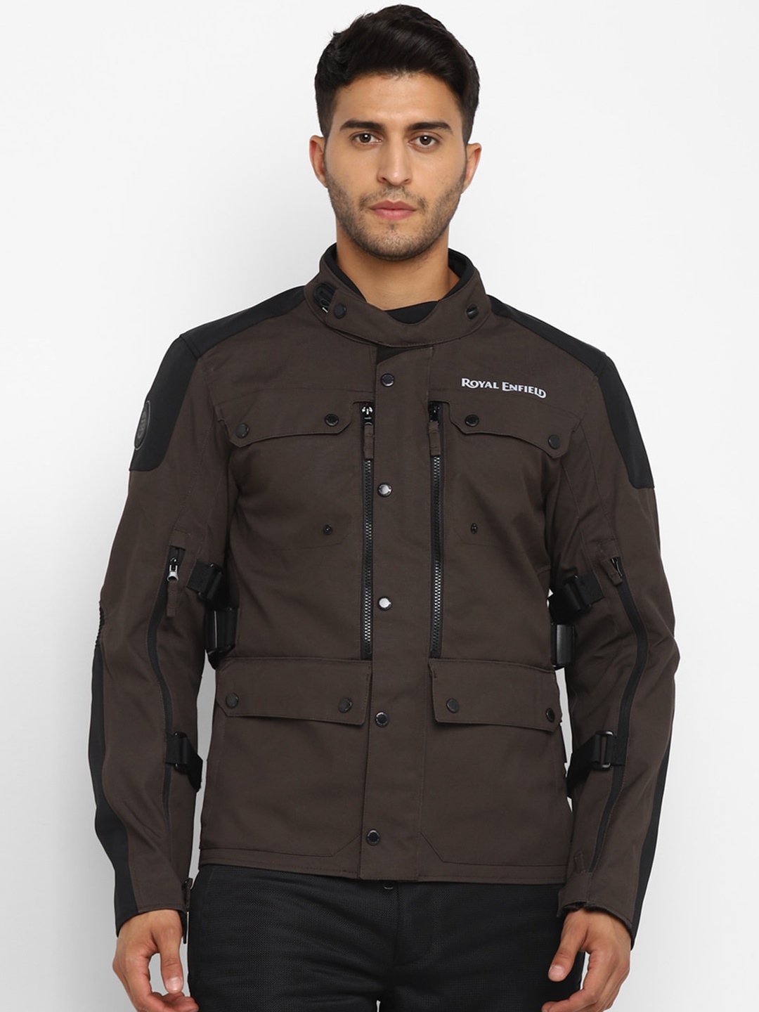 

Royal Enfield Men Brown Sanders Riding Jacket