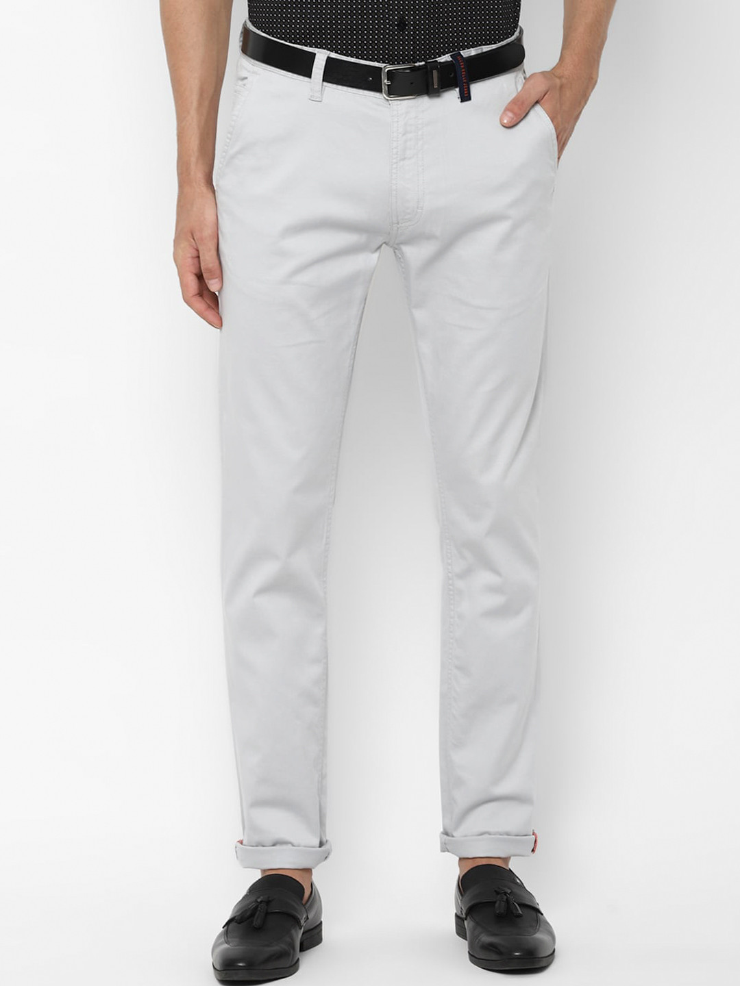 

Allen Solly Sport Men Grey Slim Fit Trousers