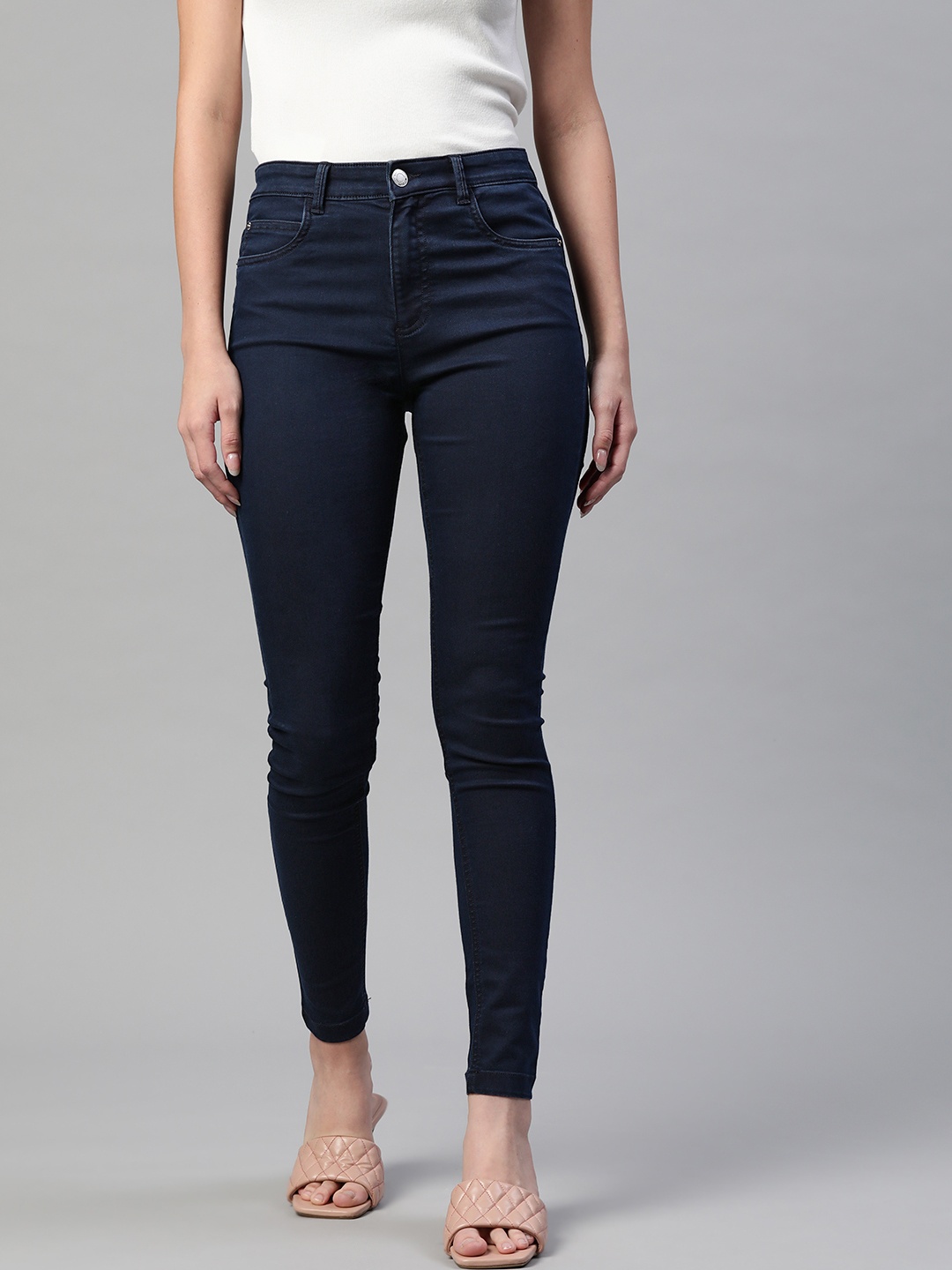 

Marks & Spencer Women Navy Blue Slim Fit Stretchable Jeans