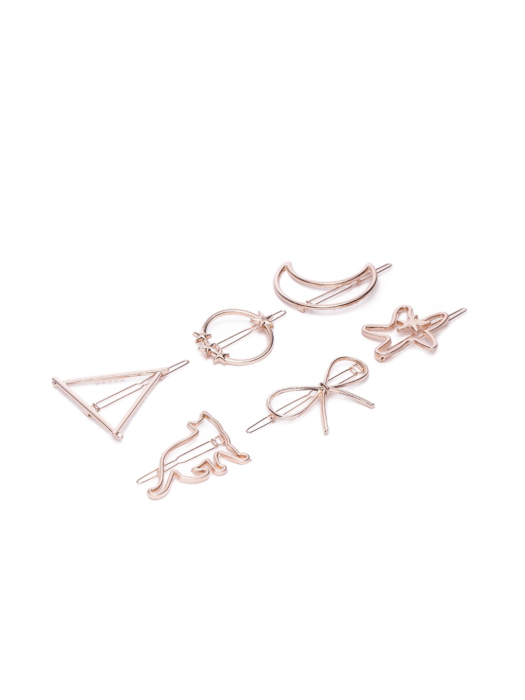 

AccessHer Women Rose Gold Set of 6 Bobby Pins