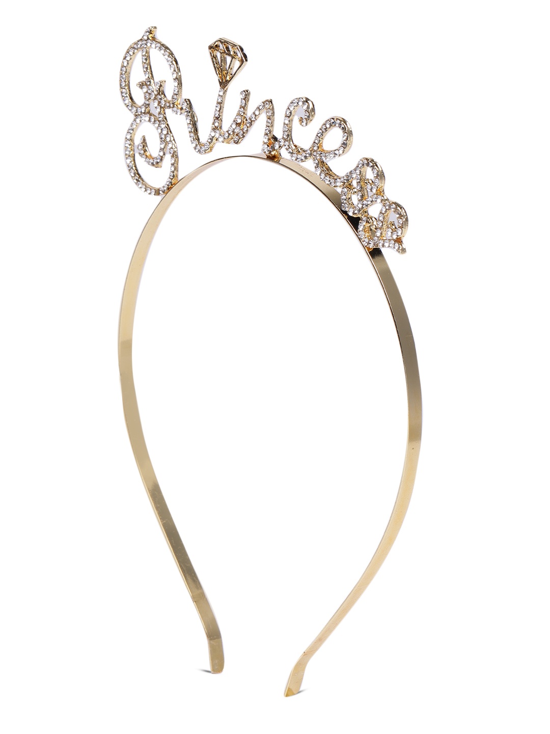 

AccessHer Women Gold-Toned Princess Crown Embellished Hairband