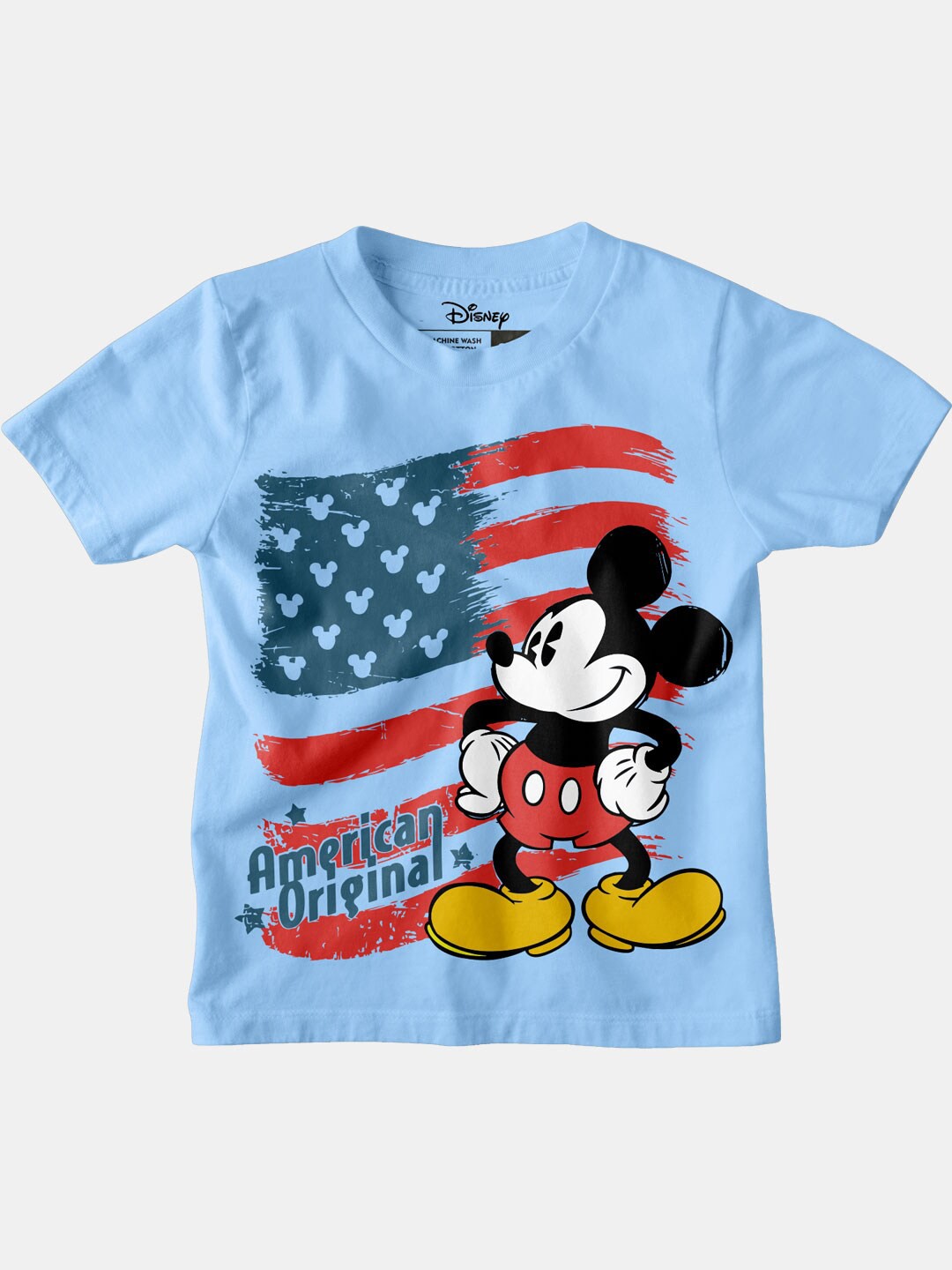 

BonOrganik Boys Blue Mickey Mouse Printed T-shirt