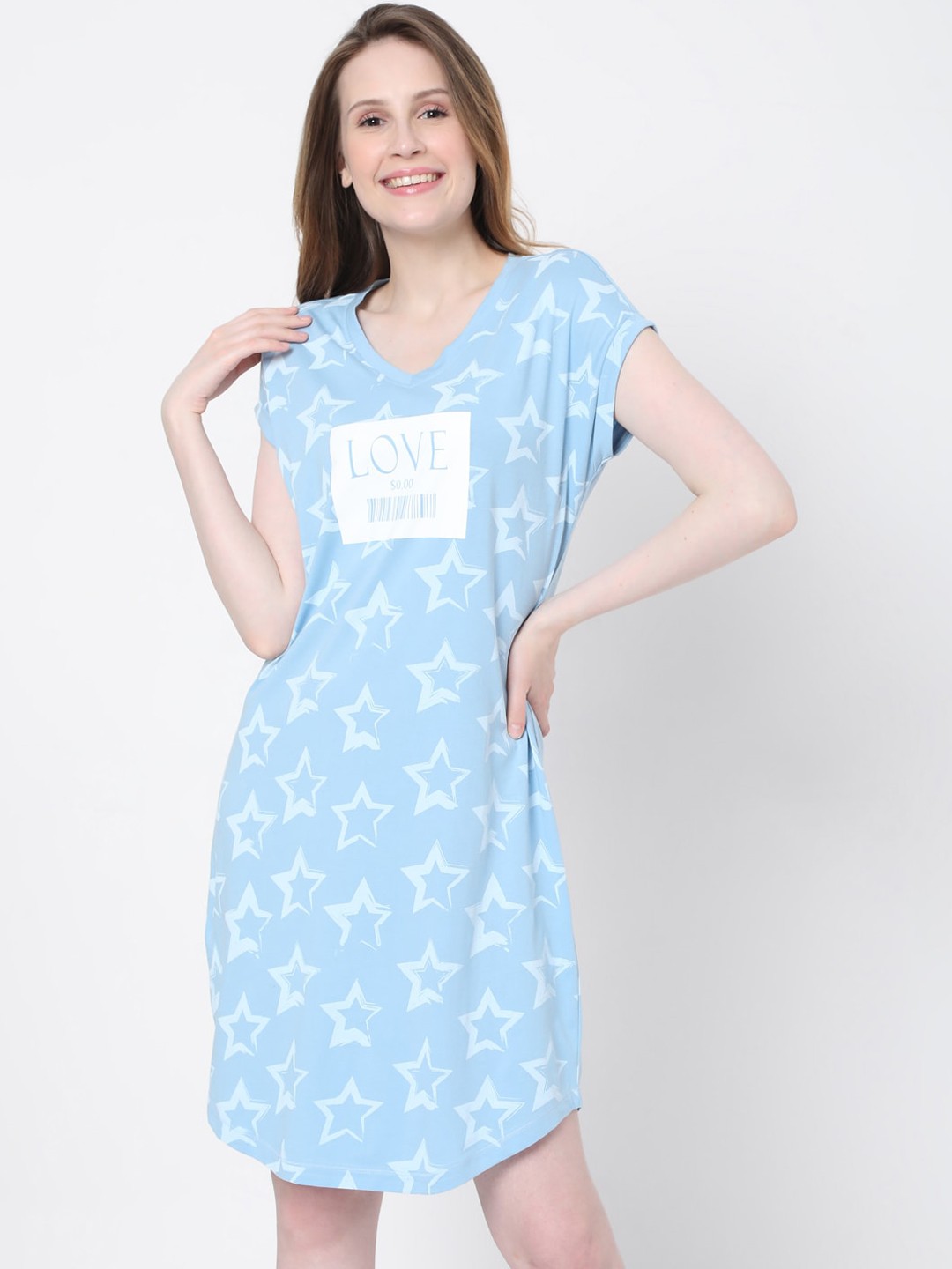 

Vero Moda Woman Blue A-Line Dress