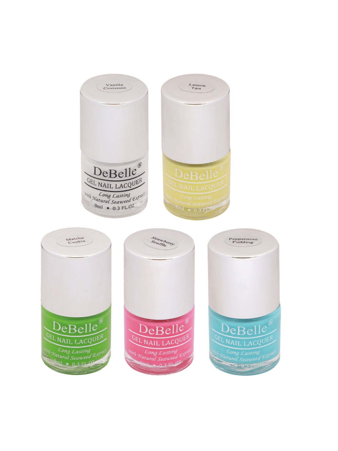 

DeBelle Set of 5 Wild Gel Nail Polish - 8ml Each, Green