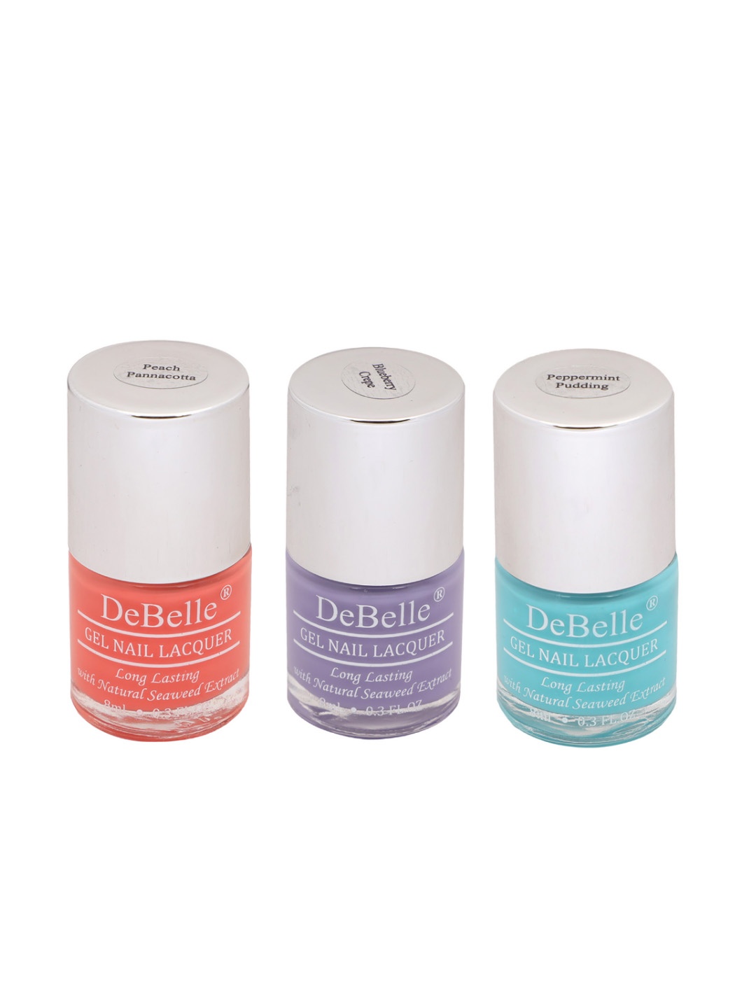 

DeBelle Set of 3 Candy Pastels Gel Nail Polish - 8ml Each, Peach