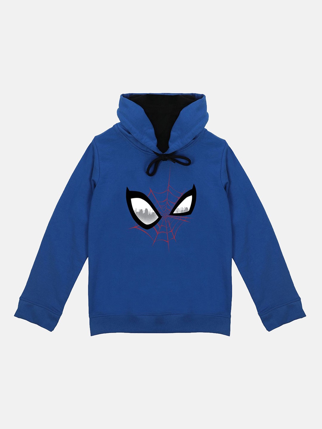 

Marvel by Wear Your Mind Boys Blue Printed Hooded Sweatshirt