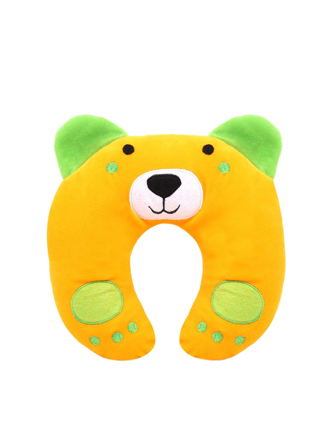 

Superminis Unisex Kids Yellow & Green Puppy Face Patterned Neck Pillow