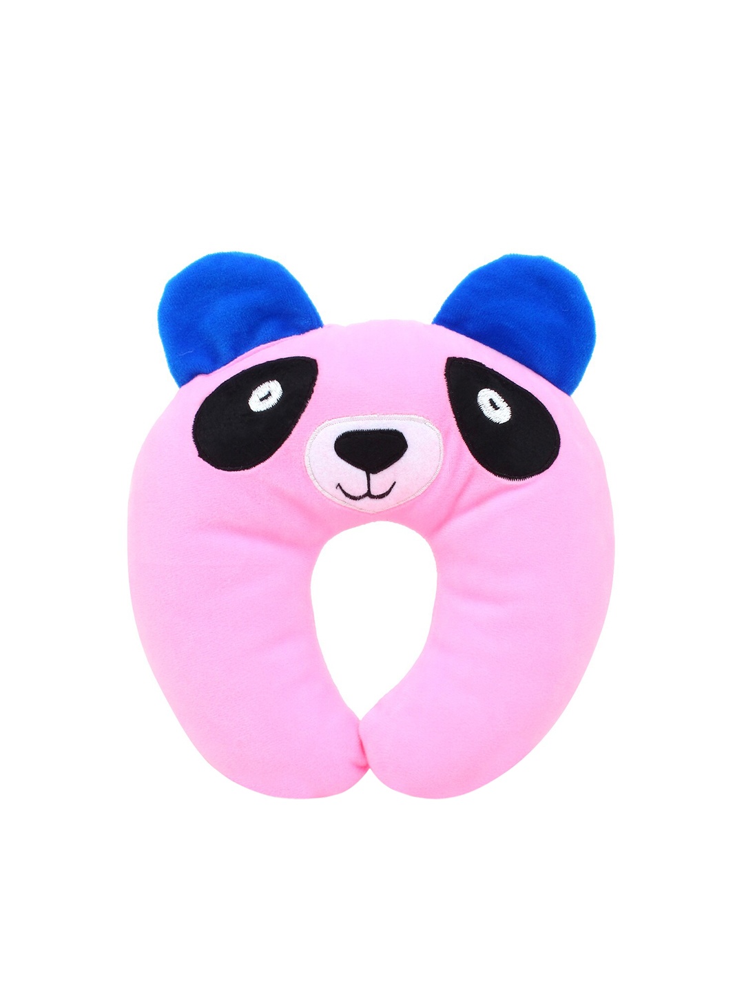 

Superminis Kids Pink & Blue Puppy Face Design Pink Neck Pillow