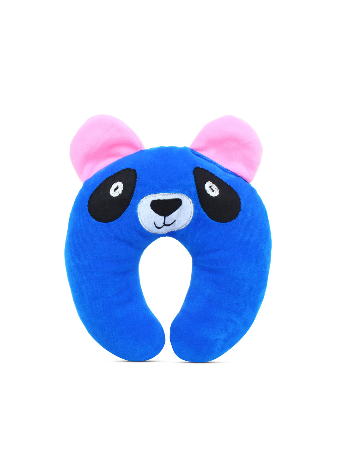 

Superminis Unisex Kids Blue & Black Puppy Face Design Pillow