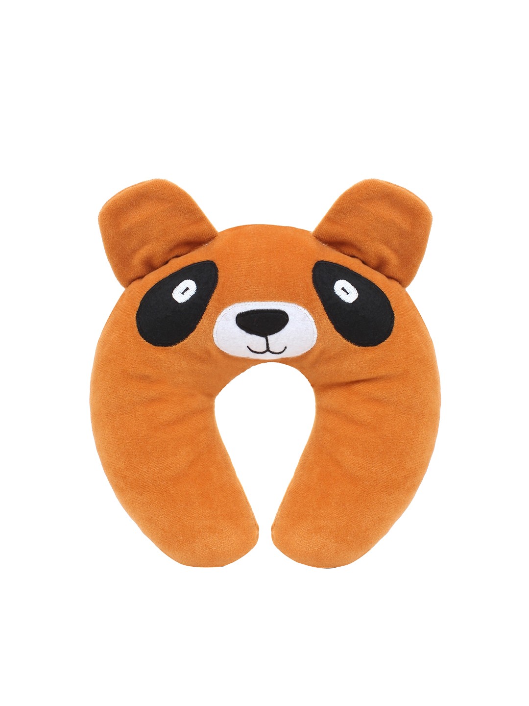 

Superminis Superminis Kids Orange & Black Puppy Face Design Neck Pillow