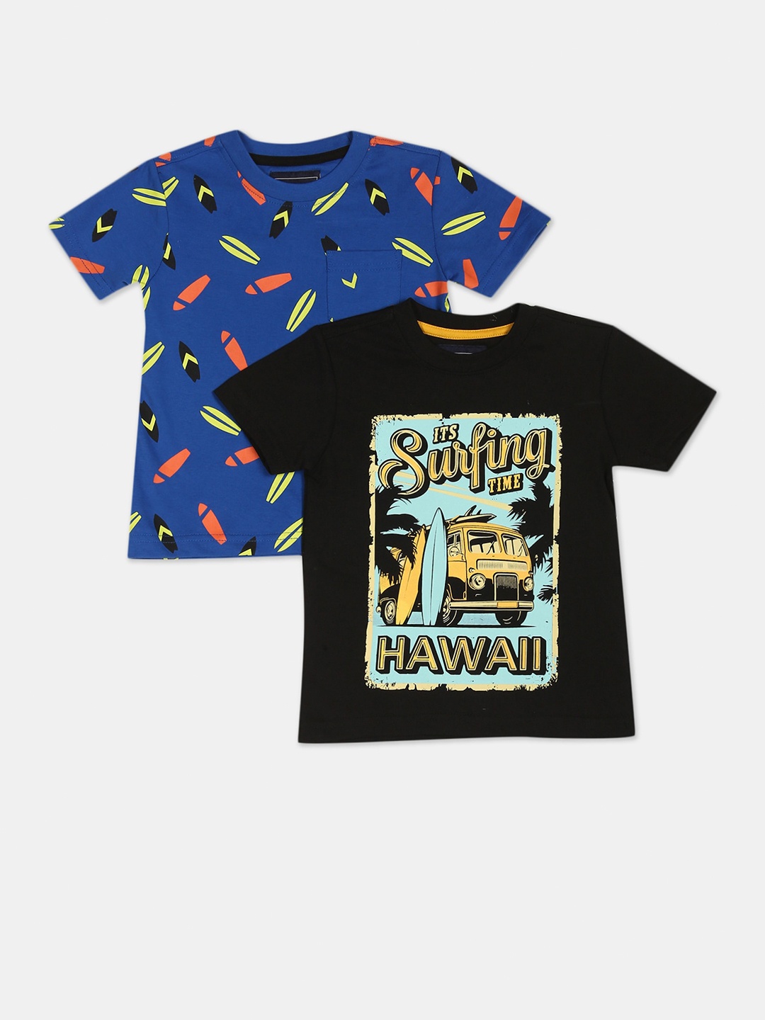 

Cherokee Boys Multicoloured 2 Printed Applique T-shirt, Multi