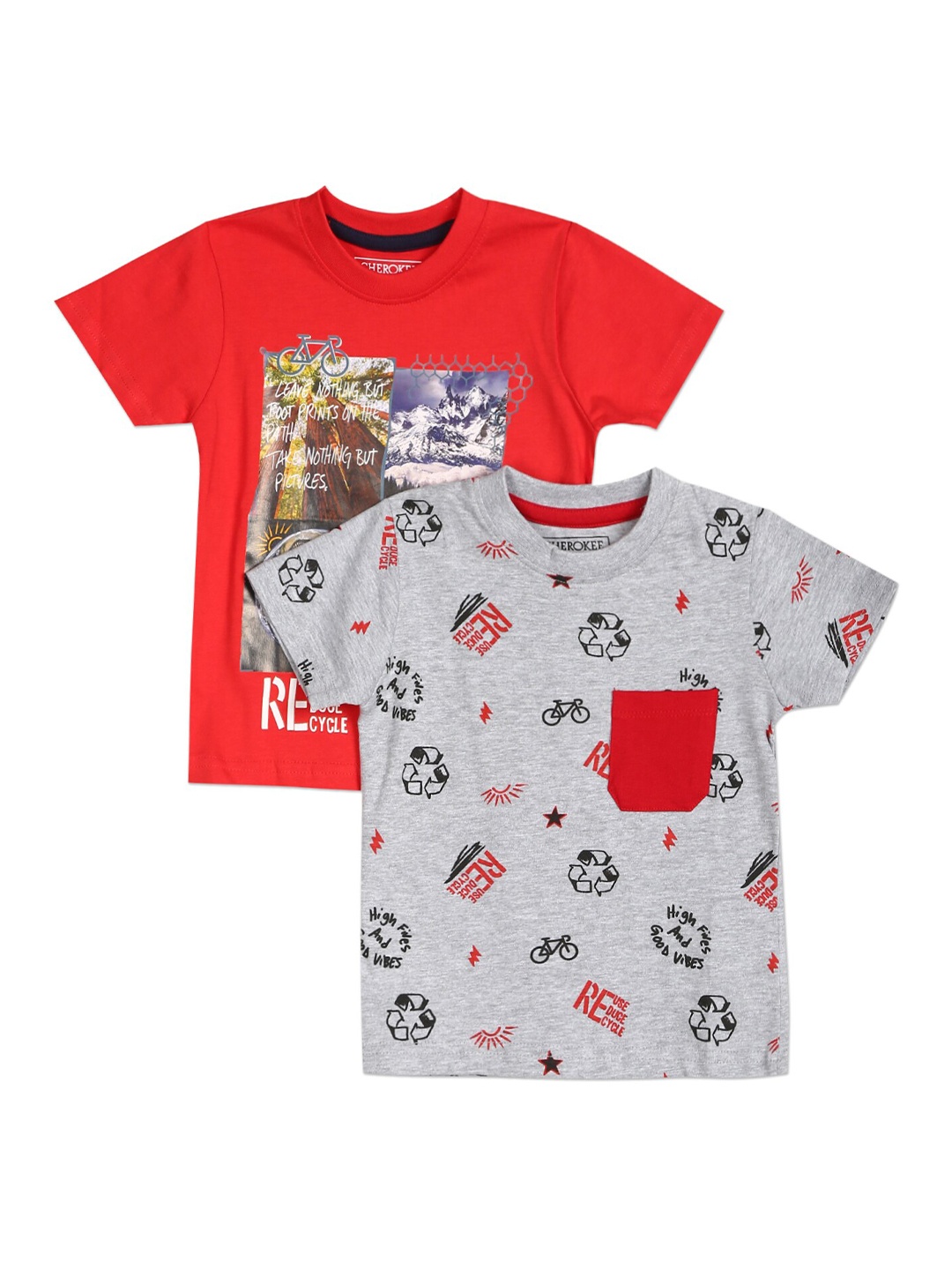 

Cherokee Boys Pack of 2 Assorted Printed T-shirt