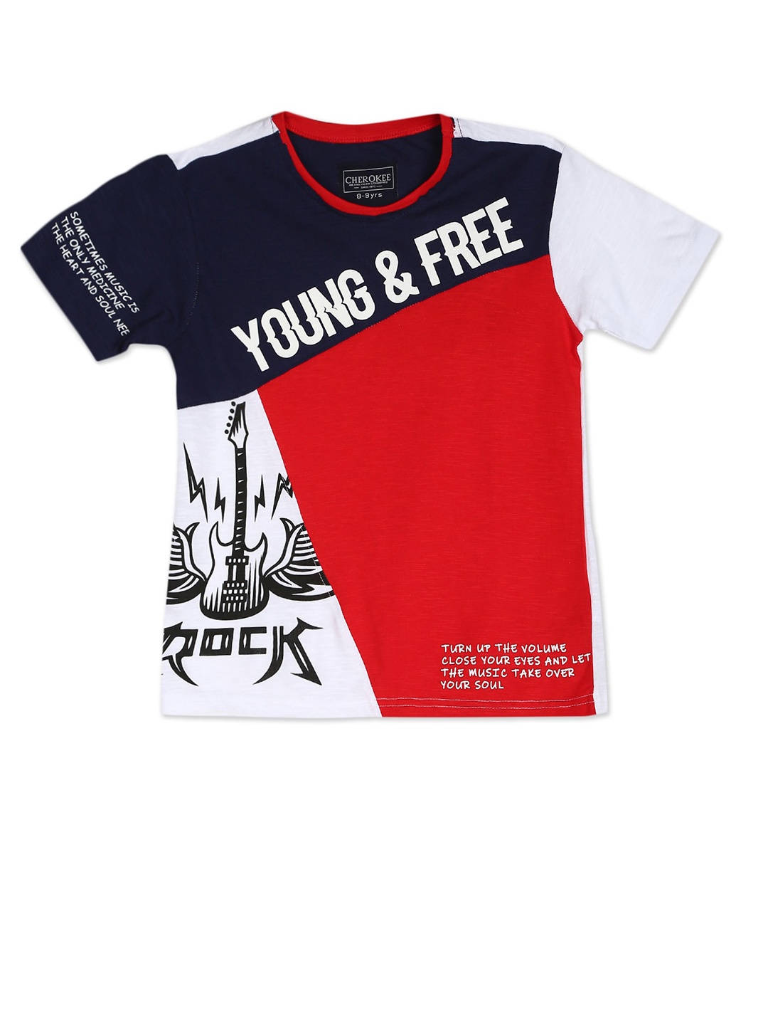 

Cherokee Boys White & Red Printed T-shirt