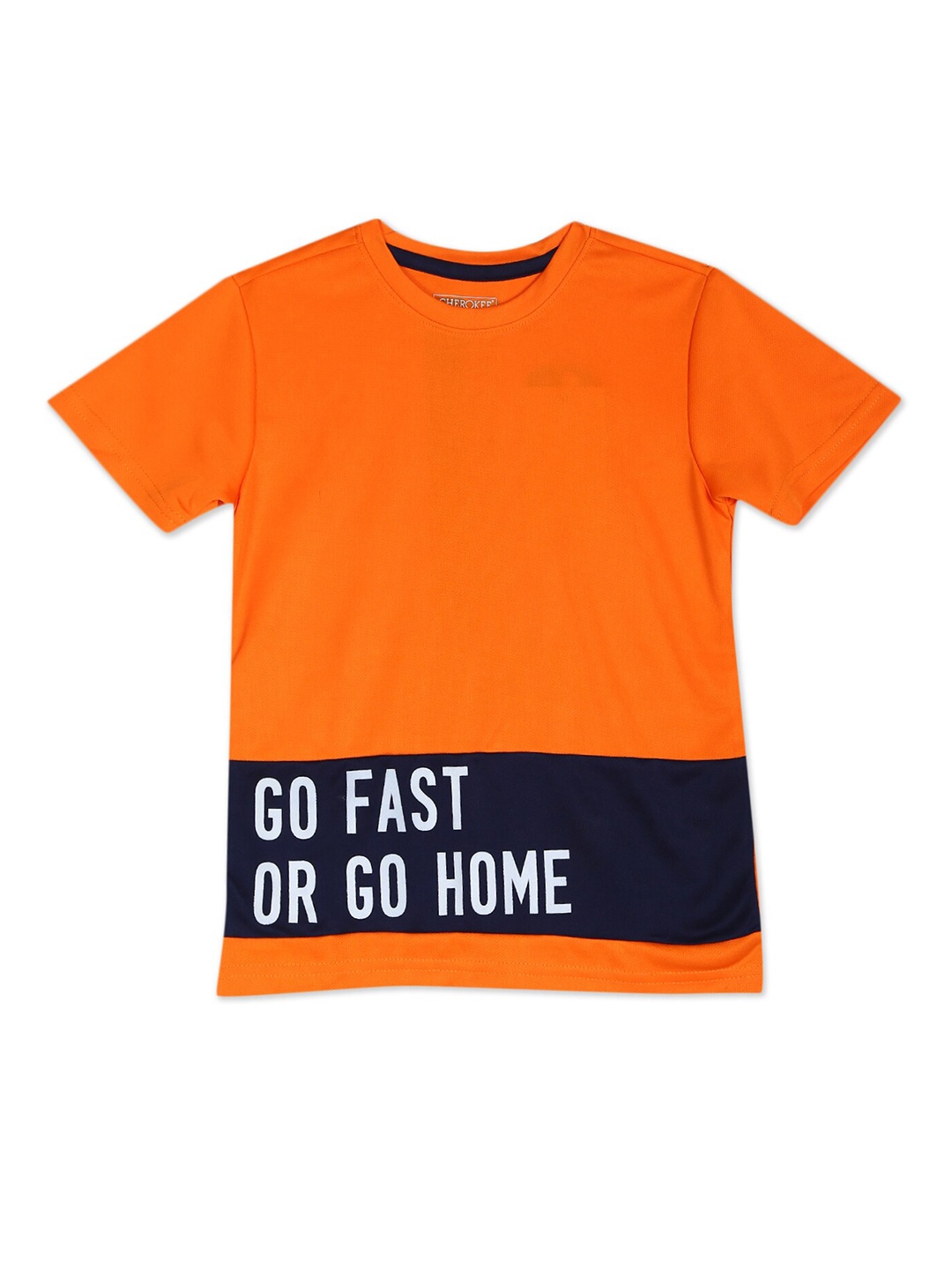 

Cherokee Boys Orange Typography Applique T-shirt