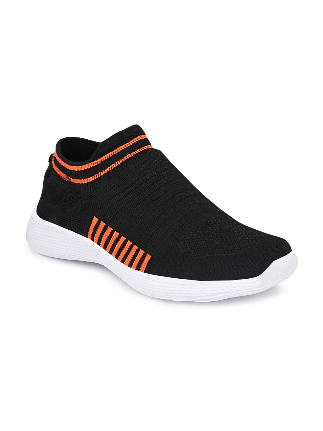 

Alleviater Men Black Woven Design Slip-On Sneakers