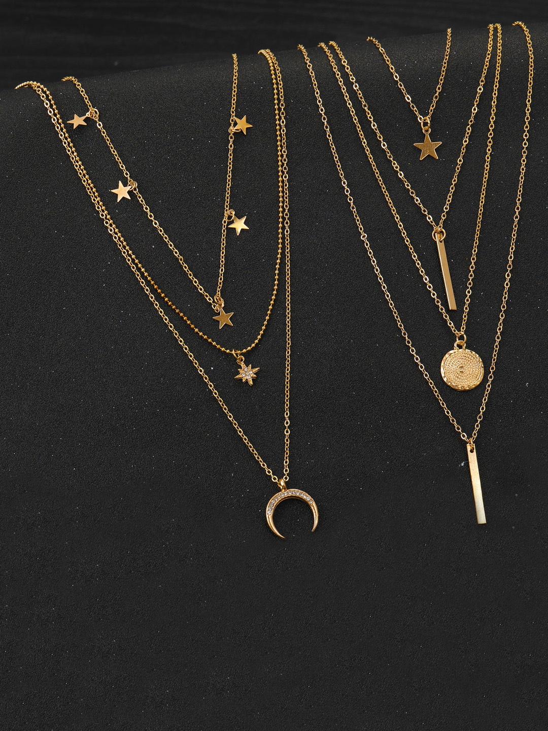 

Jewels Galaxy Set Of 2 Gold-Plated Layered Necklace