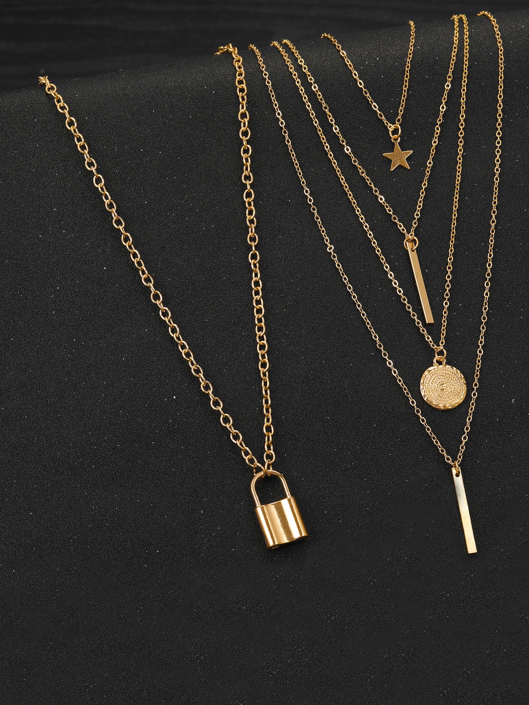 

Jewels Galaxy Set Of 2 Gold-Plated Brass Layered Necklace