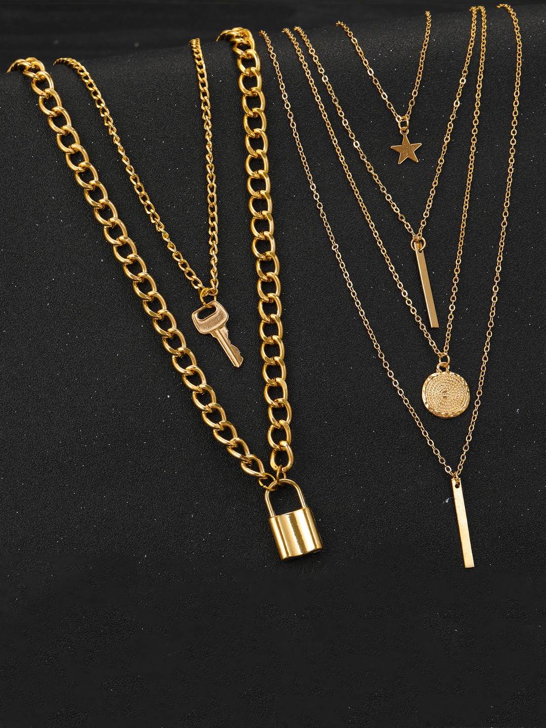 

Jewels Galaxy Set Of 2 Gold-Plated Layered Necklace