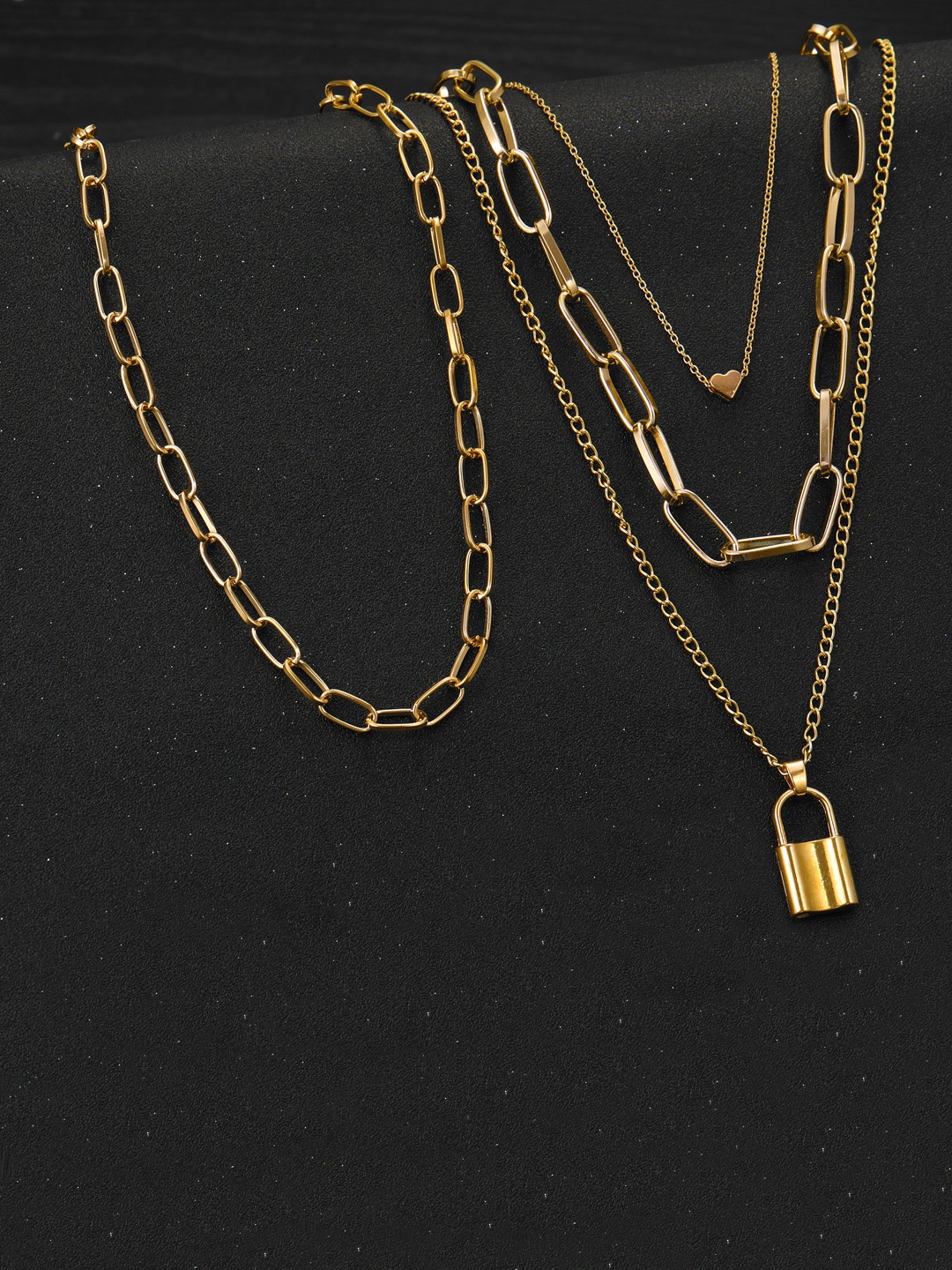 

Jewels Galaxy Set Of 2 Gold-Plated Brass Layered Necklace