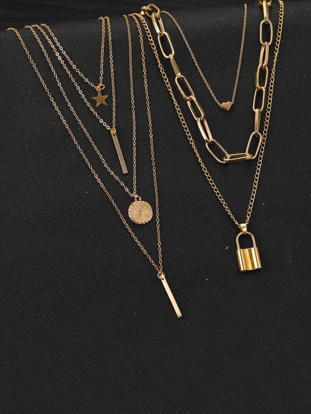 

Jewels Galaxy Set Of 2 Gold-Toned Layered Necklace
