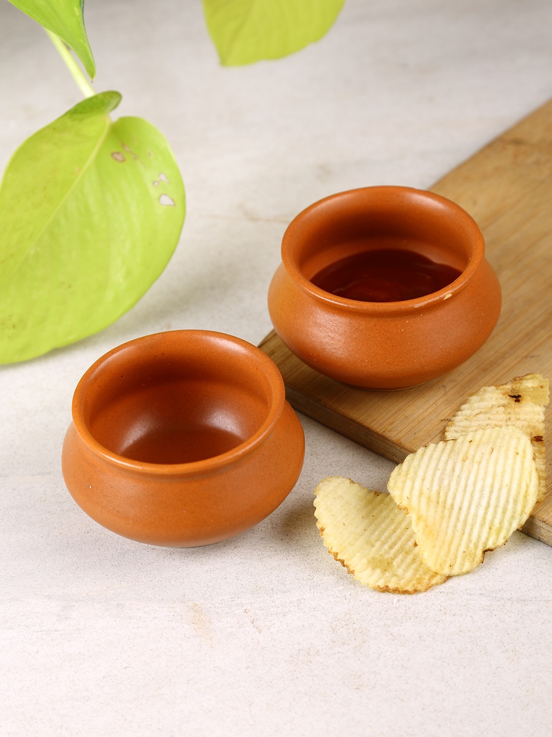 

Aapno Rajasthan Brown & 4 Pieces Ceramic Glossy Bowls