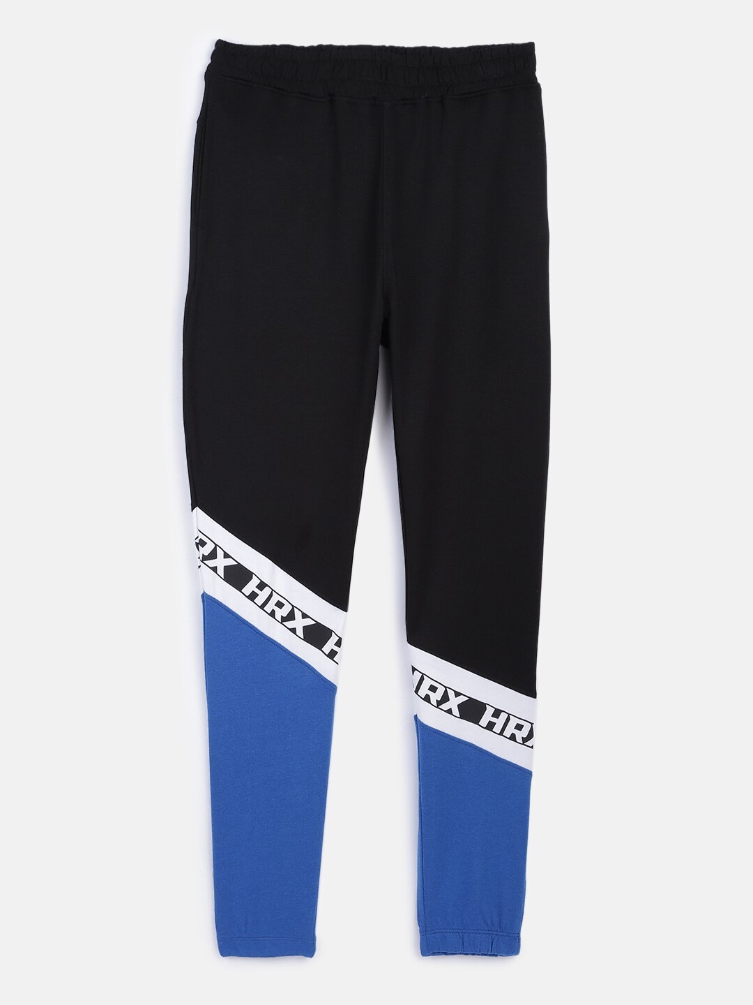 

HRX By Hrithik Roshan U-17 Lifestyle Boys Jet Black Bio-Wash Brand Carrier Joggers