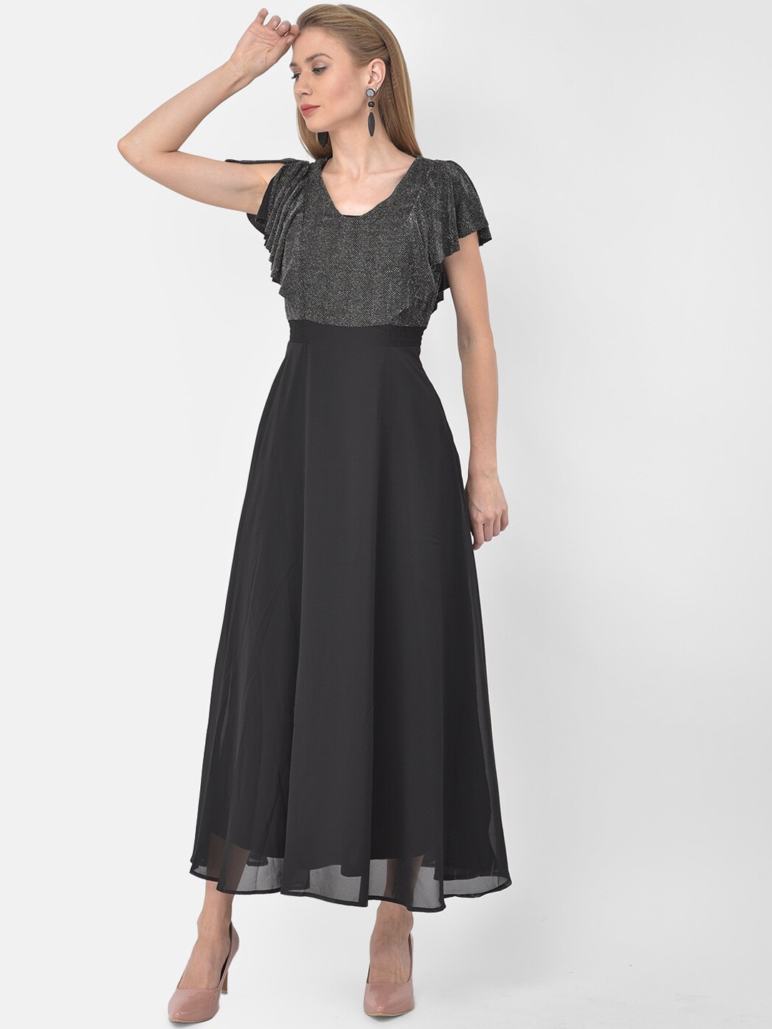 

Latin Quarters Black Maxi Dress