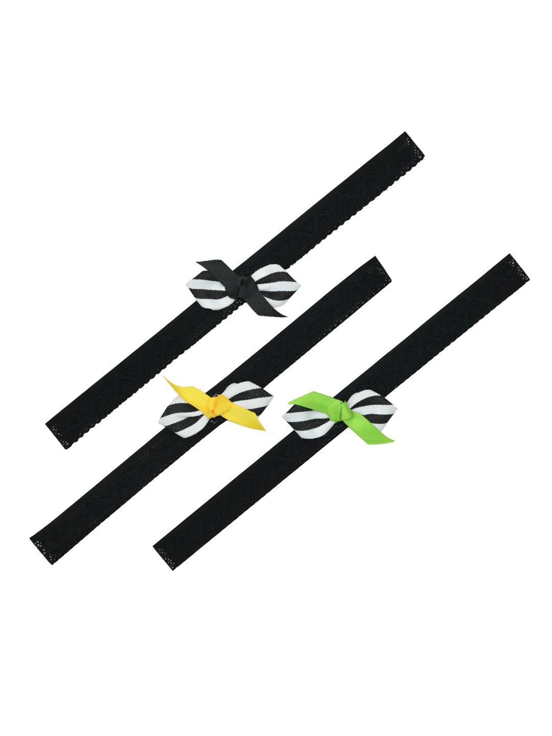 

FUNKRAFTS Girls Black & White Set of 3 Hairband