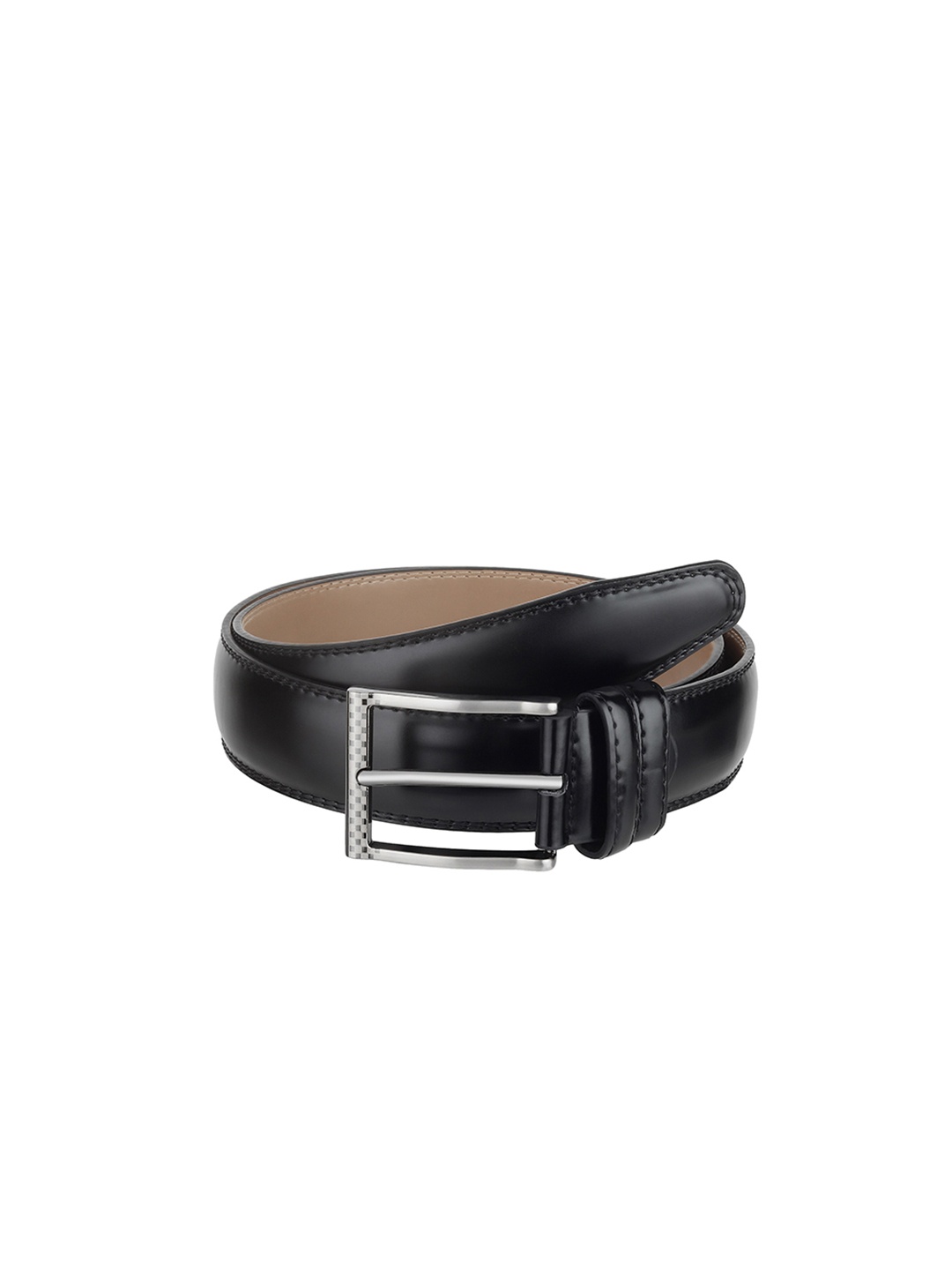 

Kastner Men Black Solid Synthetic Leather Belt