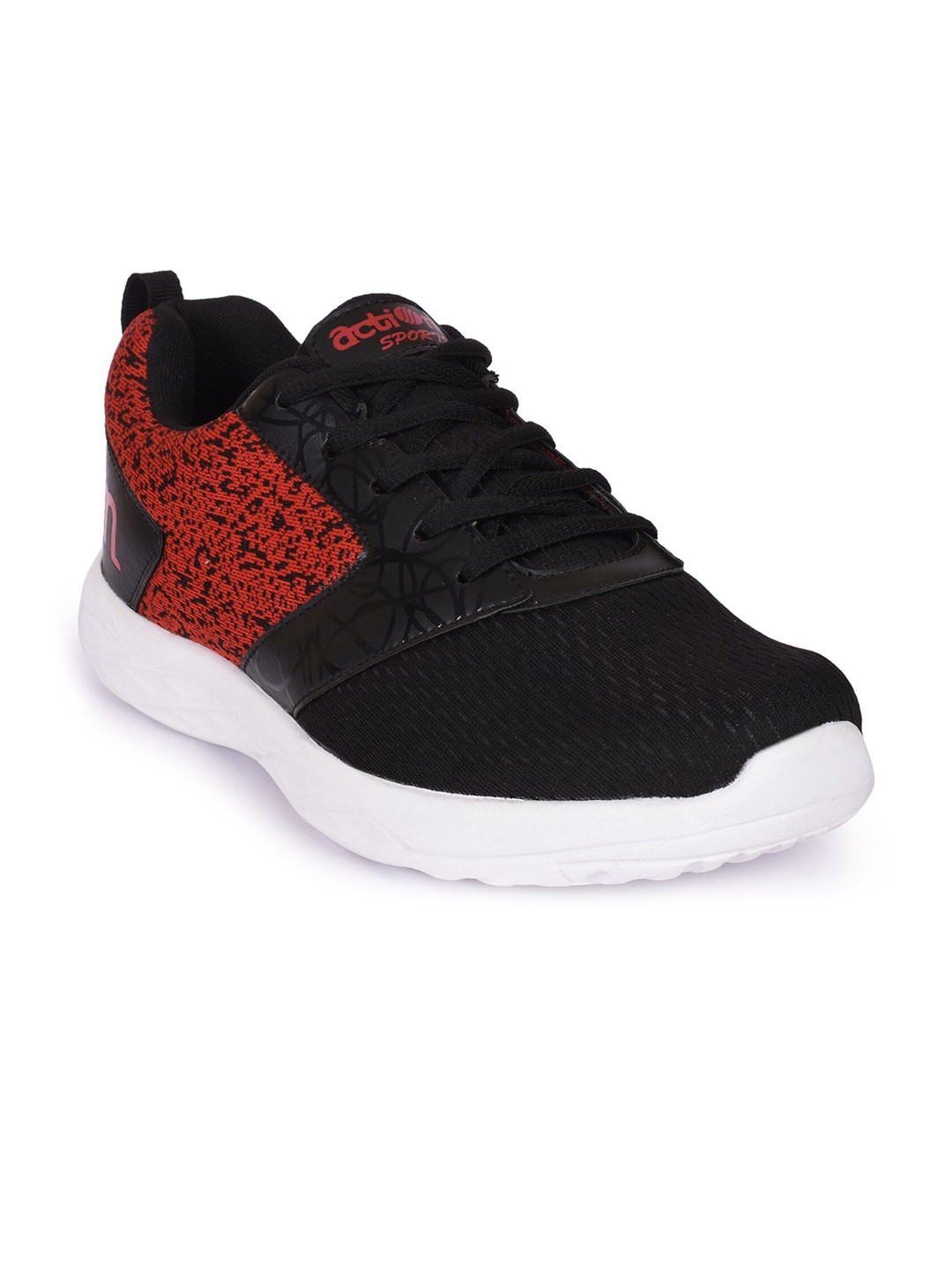 

Action Men Black & Red Mesh Running Shoes