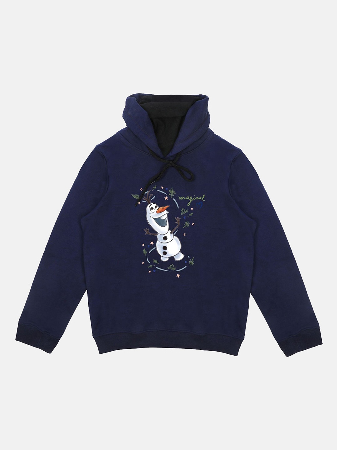 

Disney by Wear Your Mind Girls Navy Blue Printed Sweatshirt