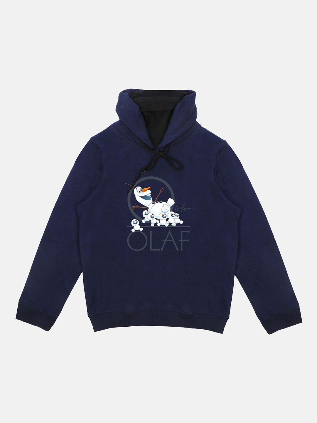 

Disney by Wear Your Mind Kids Navy Blue Olaf Printed Hooded Sweatshirt