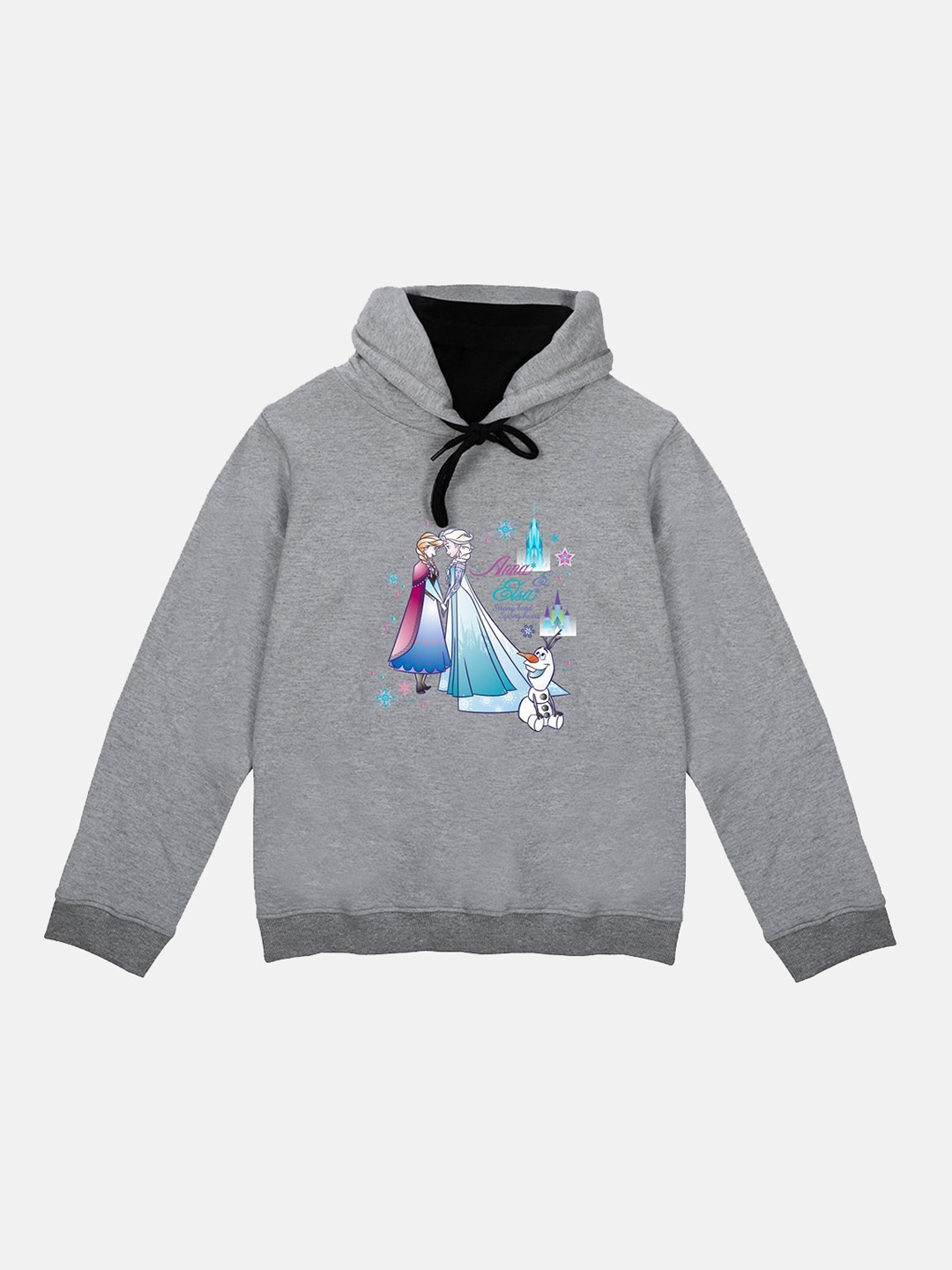 

Disney by Wear Your Mind Girls Grey Frozen Printed Sweatshirt