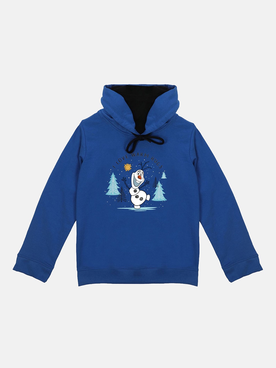 

Disney by Wear Your Mind Girls Blue Frozen Printed Sweatshirt