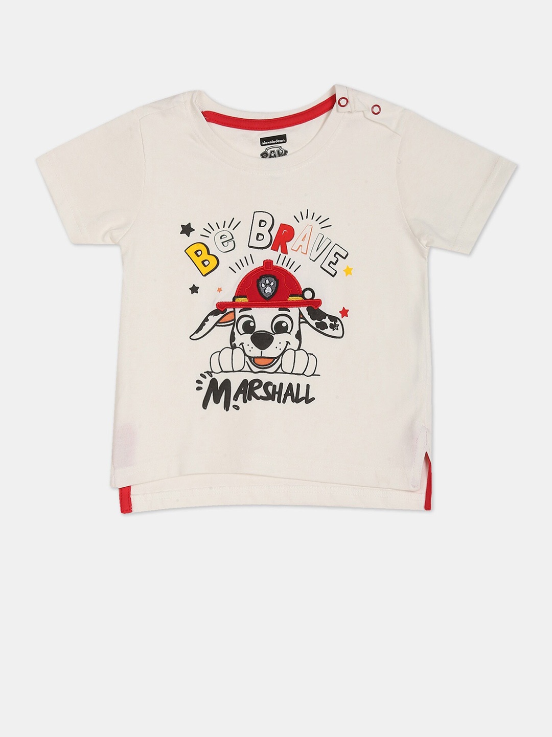 

Colt Boys Off White Printed Applique T-shirt