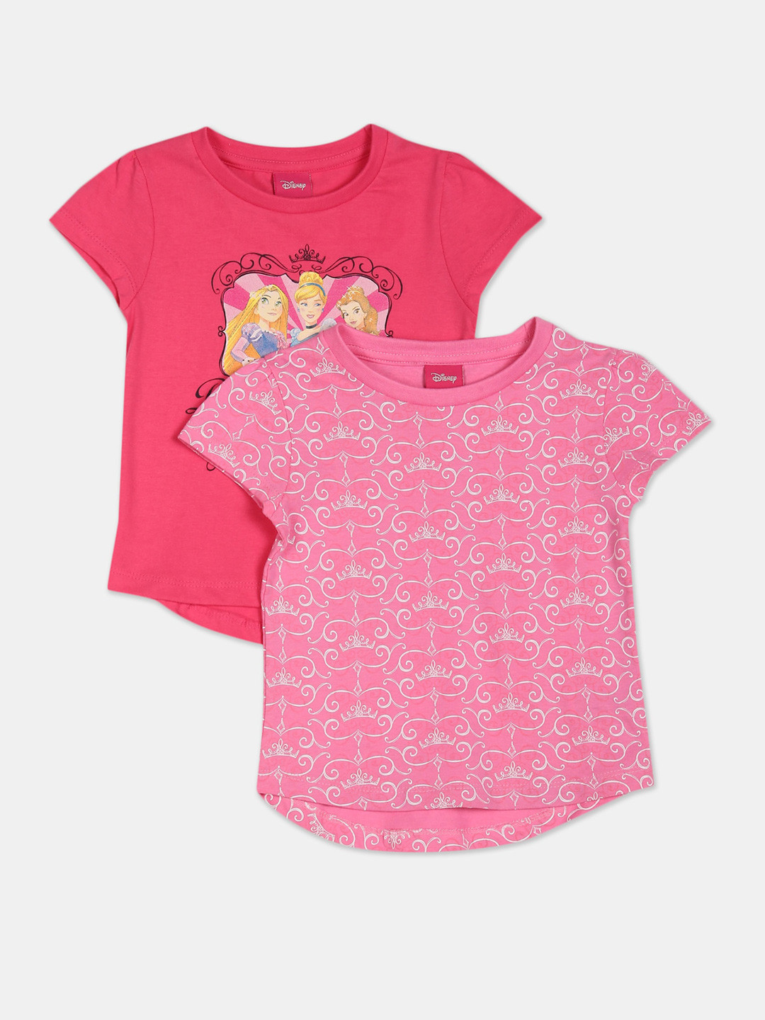

Colt Girls Pack Of 2 Assorted Disney Princess Printed T-shirts