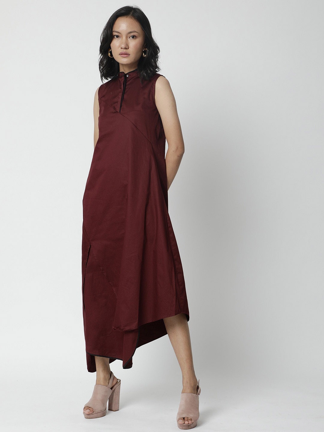 

RAREISM Maroon Maxi Dress