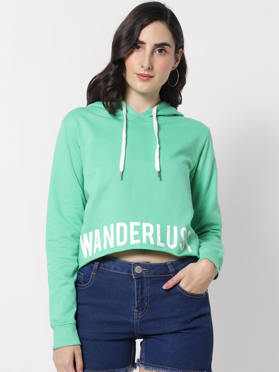 

MARCA Disati Women Blue Printed Sweatshirt