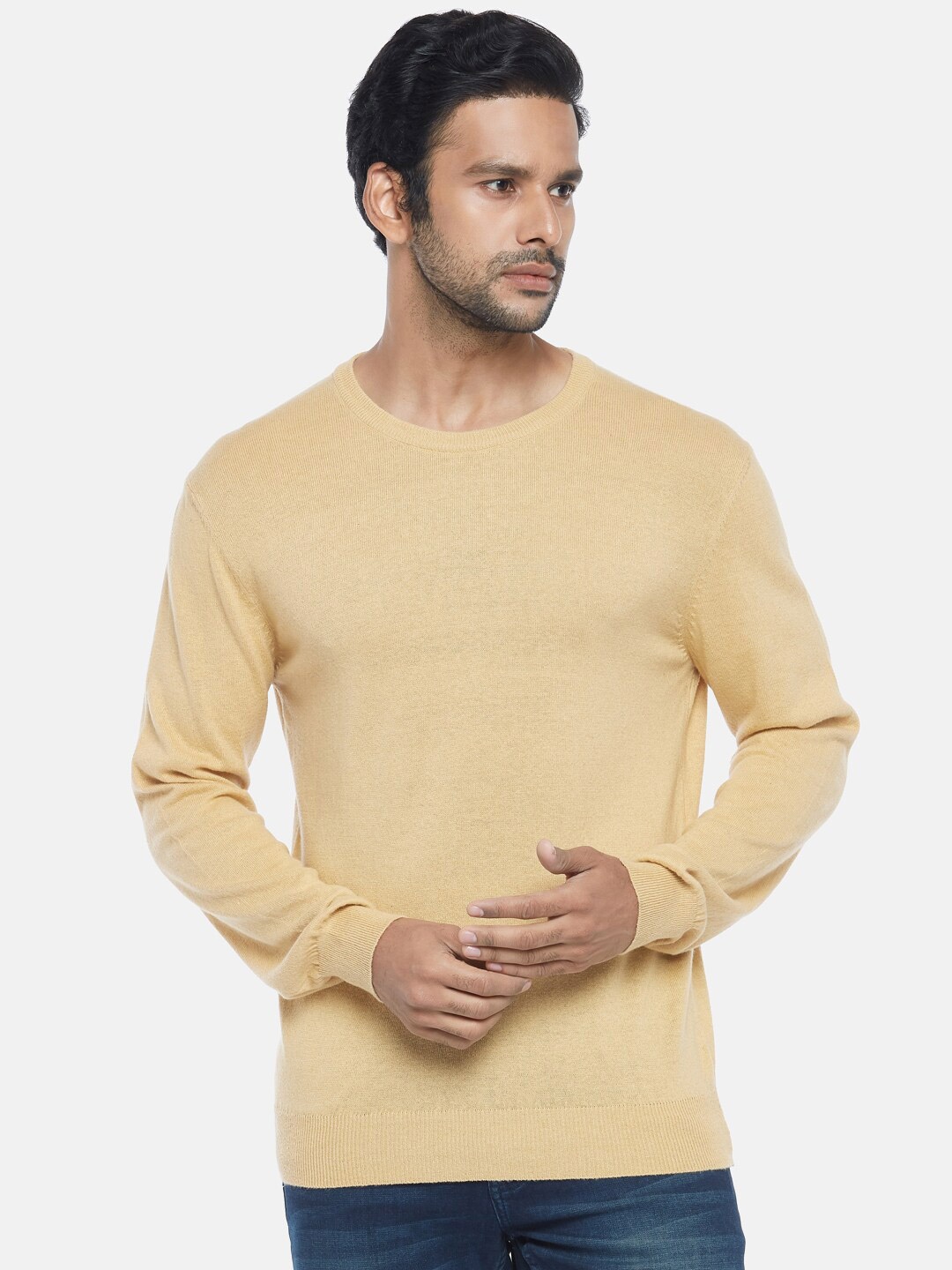 

BYFORD by Pantaloons Men Mustard Pullover