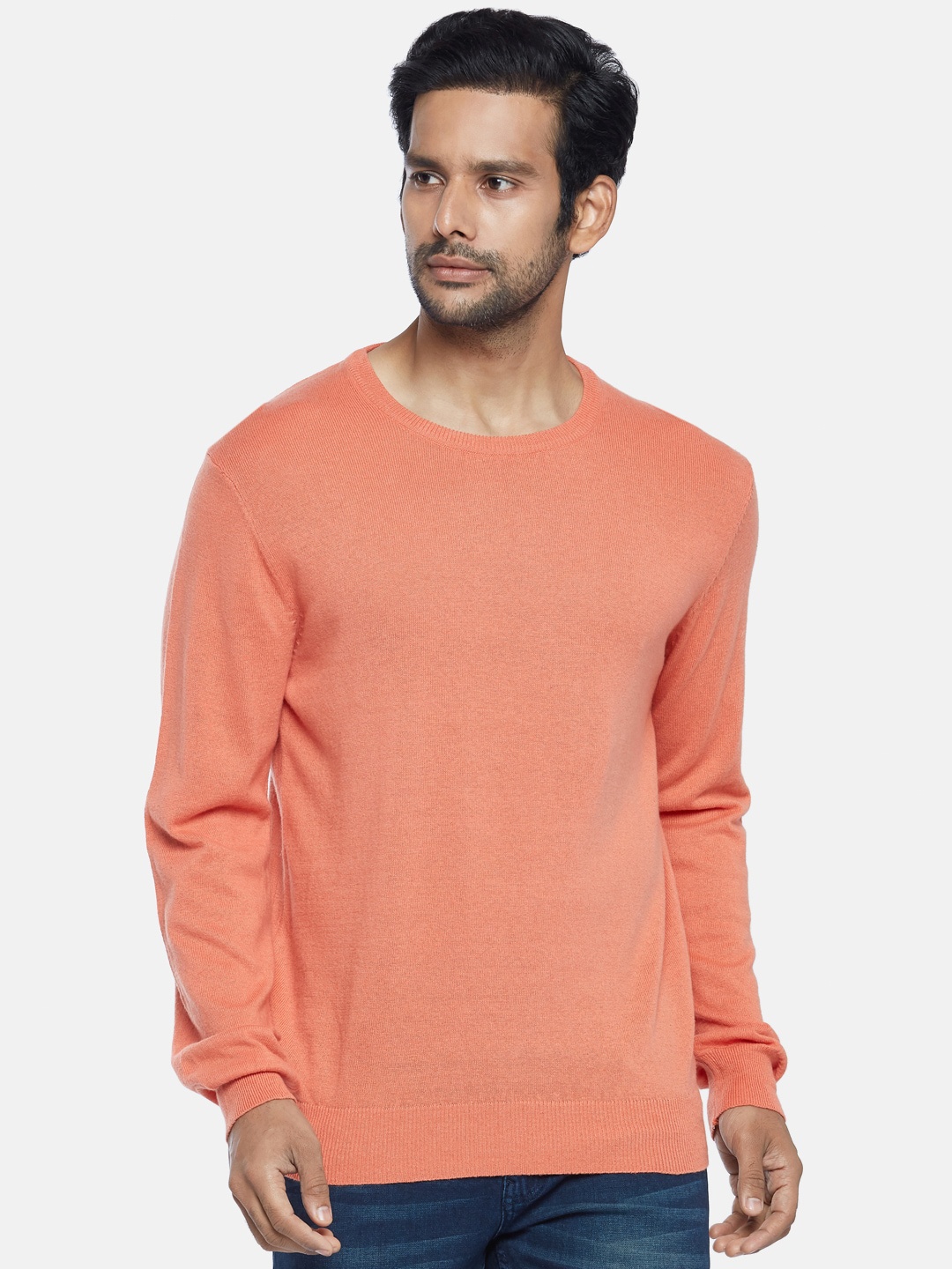 

BYFORD by Pantaloons Men Orange Pullover