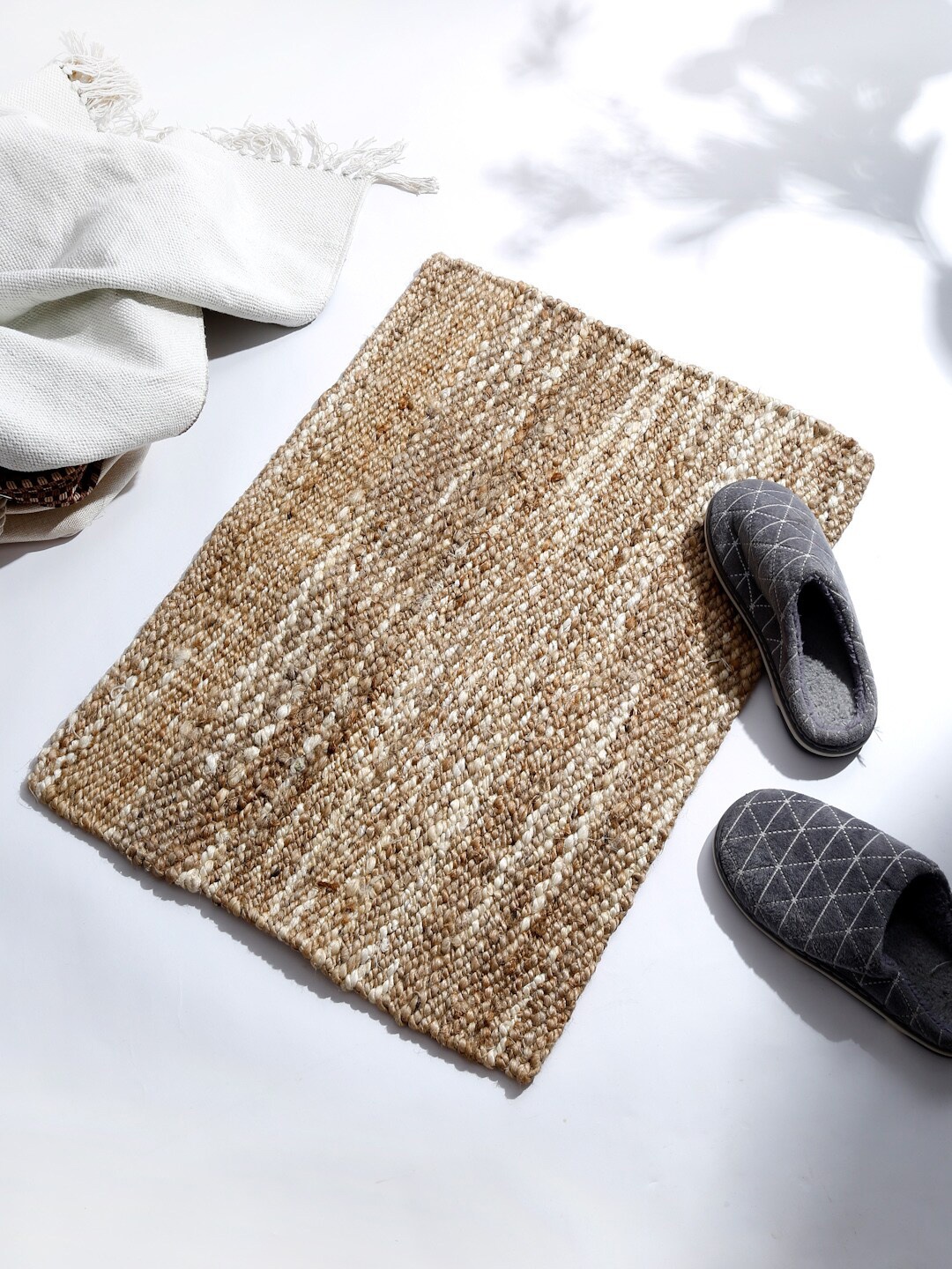 

Fabindia Beige Jute Woven Doormats